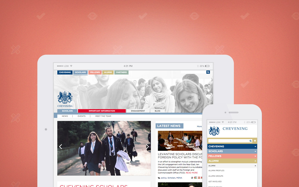 Chevening Scholarship Drupal High Traffic Website